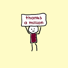 Image result for thanks a million  image