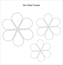 Six Petal Flower Template Gallery 41 Images