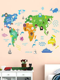 Buy Wall Sticker Map Wall