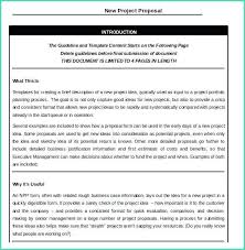 Short Project Proposal Template Film Templates Word Download