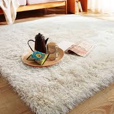aesthetic fluffy white rug carpet