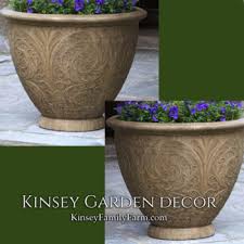 Cast Stone Concrete Planters Kinsey