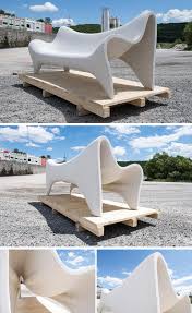 For thousands of years, concrete has been used for lots of practical purposes, but these days it's super trendy, too. An Outdoor Furniture Collection Was Made By 3d Printing With Concrete