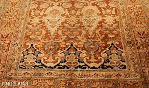 all over antique persian heriz silk rug