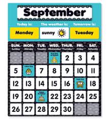 Pocket Chart Monthly Calendar Black By