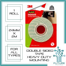 Double sided tapes are usually not visible, that's because they are generally used in between rather than upon something. Mounting Tape Double Sided Tape 3m Brand Heavy Duty Mounting For All Original Scotch Permanent Sold Per Roll Future Industries Lazada Ph