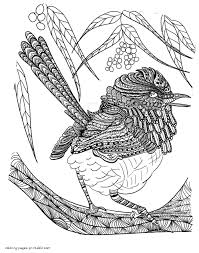 Parrots are one of the most intelligent species of birds. Adult Coloring Pages A Bird Coloring Pages Printable Com