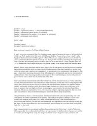 Example Of Simple Recommendation Letter For Employment Eb1