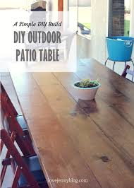 Diy Patio Table