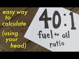 40 1 Fuel To Oil Ratio Easy Way To Calculate Youtube