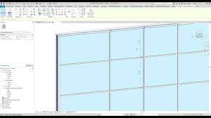 how to add or adjust curtain wall grid