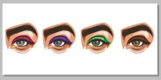 eye makeup vector art icons and