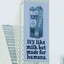 Nut milks offers a creamy alternative without the health issues associated. Giant Vegan Milk Billboard That Reminds Consumers That Dairy Is Not For Humans Arrives In Uk Vegannews Vegan Plant Vegan Milk Vegan Quotes Milk Brands