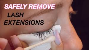 how to safely remove eyelash extensions