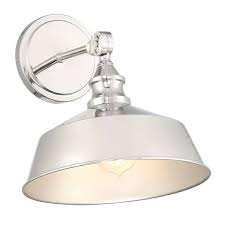 Light Polished Nickel Wall Sconce