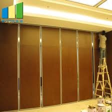 Removable Sliding Wall Wooden Acoustic