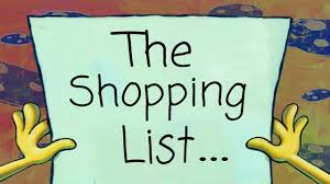 Image result for shopping list