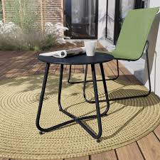 Weather Resistant Outdoor Round End Table