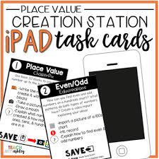 Creation Station Ipad Task Cards Place Value