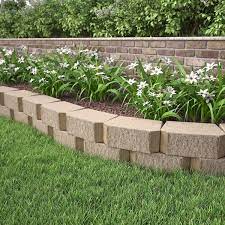 Tan Concrete Retaining Wall Block