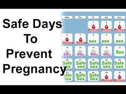 Safe Days To Prevent Pregnancy Youtube