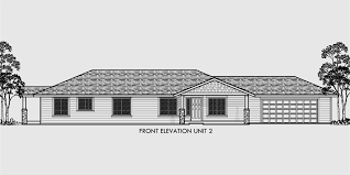 I recently made some updates of portrait to find best ideas, whether the particular of the. Single Story Duplex House Plan Corner Lot Duplex Plans D 392 Duplex Floor Plans One Storey House Garage House Plans