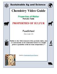 Chemistry Properties Of Sulfur Periodic Table Fuseschool