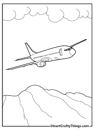 airplane coloring pages 100 free