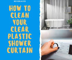 clear plastic shower curtain
