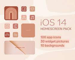 IOS 14 App Icons iPhone aesthetic home ...