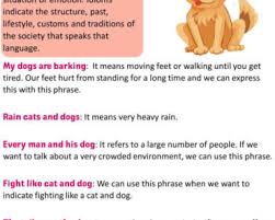 Ernest hemingway wrote the short story that is called cat in the rain in 1920s.there are especially two main characters that are george and his wife who has no name in this story. For The Dogs Idiom Archives English Grammar Here