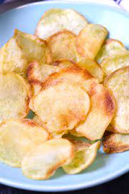 crispy air fryer potato chips without