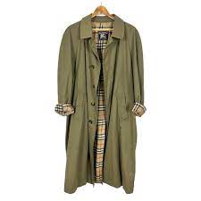Burberry Vintage Military Green Trench Coat For Men Oversize Trench Coat Size Xl Burberry Gifts For Her Burberry Gifts For Him