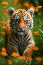 cute tiger cub baby tiger 27884669