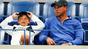 Charlie woods carried his dad tiger woods in the first round of the pnc championship. Tiger Woods And His 11 Year Old Son Reveal Uncannily Similar Golf Swings