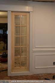stationary built in french door panels
