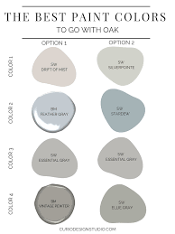 best paint colors to go with oak