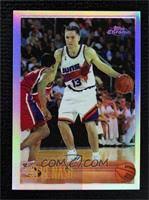 On the front of this card is an authentic piece of a jersey worn by steve nash as a member of the dallas mavericks in an nba game. Steve Nash Rookie Card Basketball Cards