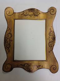 how to create a gold frame from paper