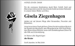 Gisela Ziegenhagen-Groß Jasedo | Nordkurier Anzeigen