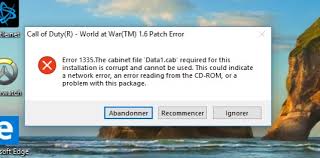cod waw patches issue installing call