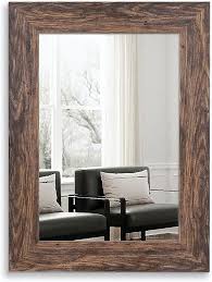 Wood Mirror With Frame Rustic Wall