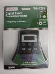 Utilitech Digital Outdoor Timer With 3