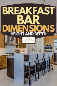 breakfast bar dimensions height and