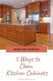 to clean wooden kitchen cabinets