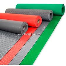 anti slip pvc rubber floor mat round