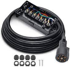Being one of the leading produce 7 conductor wire, we always put quality in the first place. Amazon Com Mictuning Heavy Duty 7 Way Plug Inline Trailer Cord With 7 Gang Junction Box 8 Feet Weatherproof Automotive