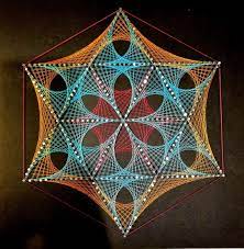 String Art Sacred Geometry 3 On Black