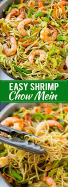 Divide the noodles with shrimp and vegetables between 2 bowls. Shrimp Chow Mein One Pot Meal Dinner At The Zoo