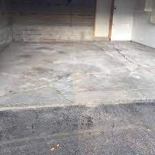 garage floor and the slope